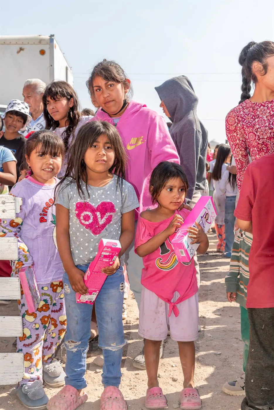 Voluntarios de Cáritas en una jornada comunitaria